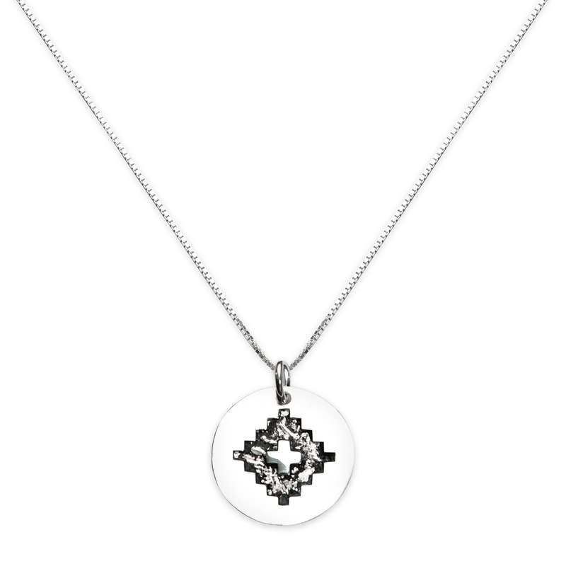 گردنبند نقره مردانه مدل گلیم