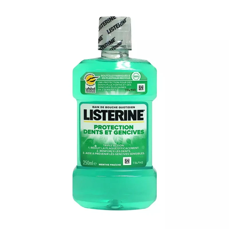 دهان شویه لیسترین مدل Fraicheur Intense حجم 250 میلی لیتر