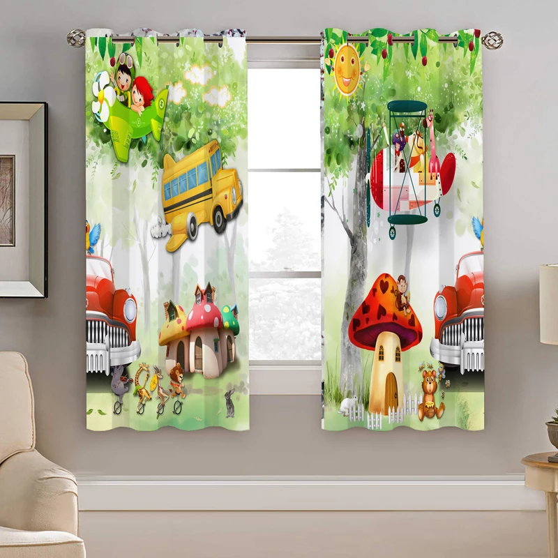 پرده نیروانا طرح کودک مدل مخمل کد 5028 سایز 140×200 سانتی متر