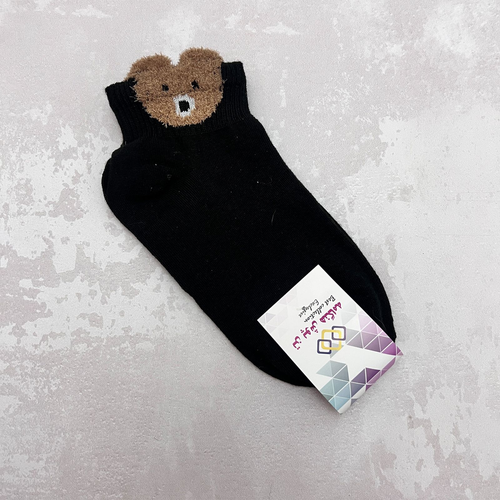 جوراب زنانه تن پوش هنگامه مدل بوکله خرس گوش دار -  - 2