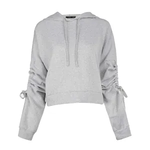 هودی زنانه ژوور کد 20256 رنگ طوسی