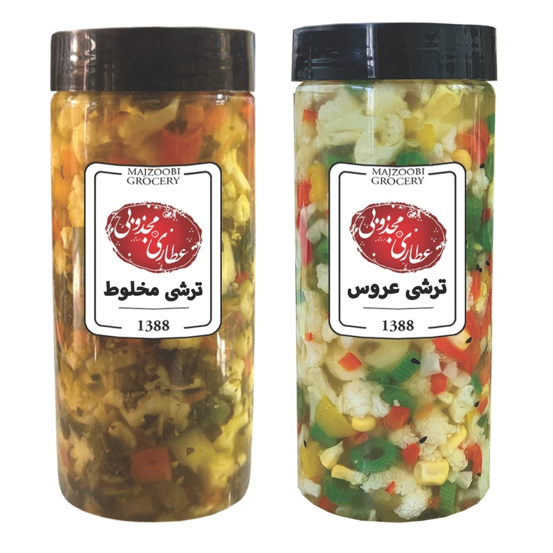 ترشی عروس و ترشی مخلوط با سبزی - 1500 گرم