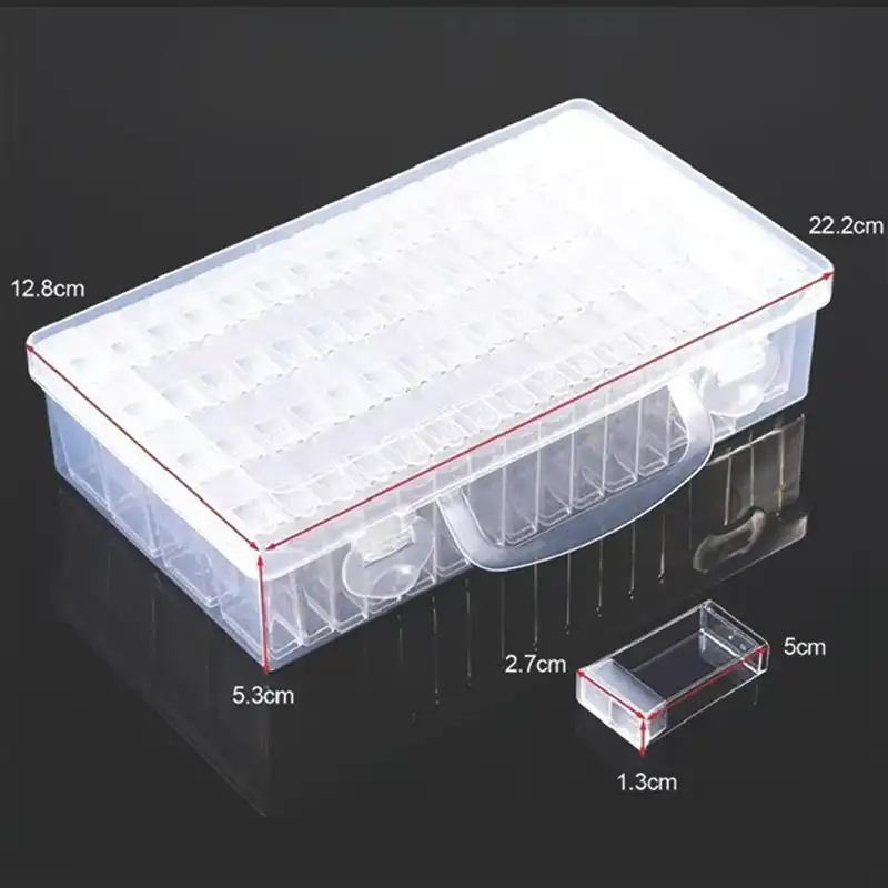 جعبه پولک و منجوق مدل 64 خانه