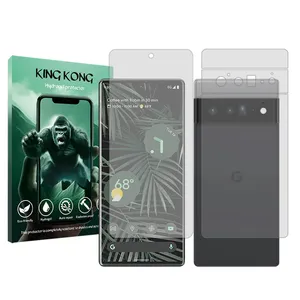 King Kong Tough model transparent screen protector suitable for Google Pixel 6 Pro mobile phone along with the back protector