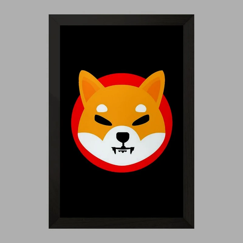 تابلو خندالو مدل ارز دیجیتال شیبا اینو  کد 10884