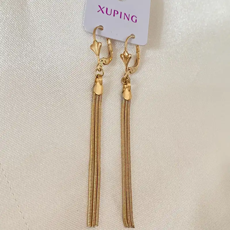 گوشواره زنانه ژوپینگ مدل ریش ریشی