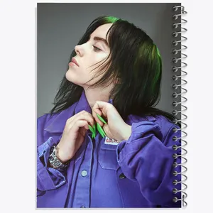 دفتر مشق 50 برگ خندالو مدل بیلی آیلیش Billie Eilish کد 19135
