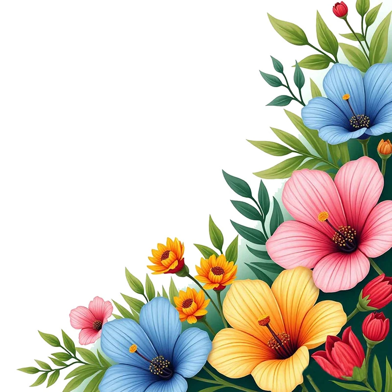 استیکر پارچه و لباس پاد آفرین مدل  گل حاشیه ای کد 889