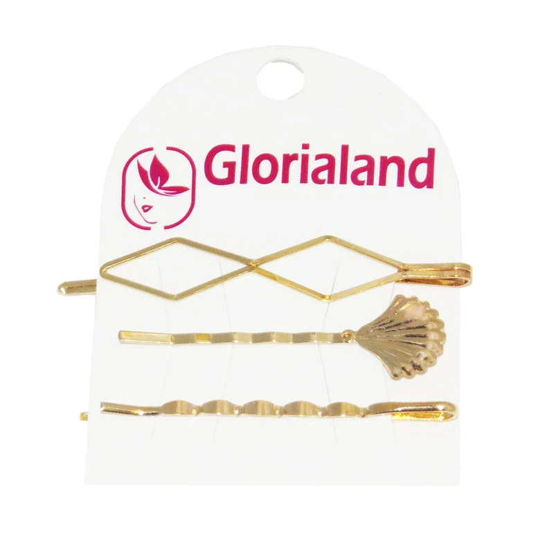 گیره مو زنانه گلوریالند مدل EI 14 مجموعه 3 عددی