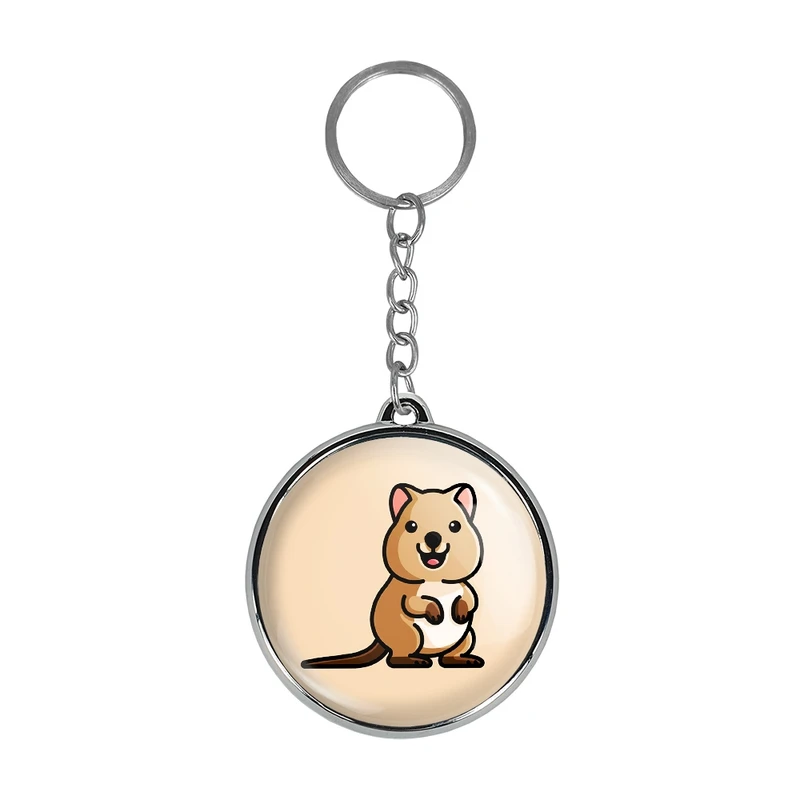 جاکلیدی خندالو طرح حیوانات بامزه موش آبی مدل دوطرفه کد 2819428195