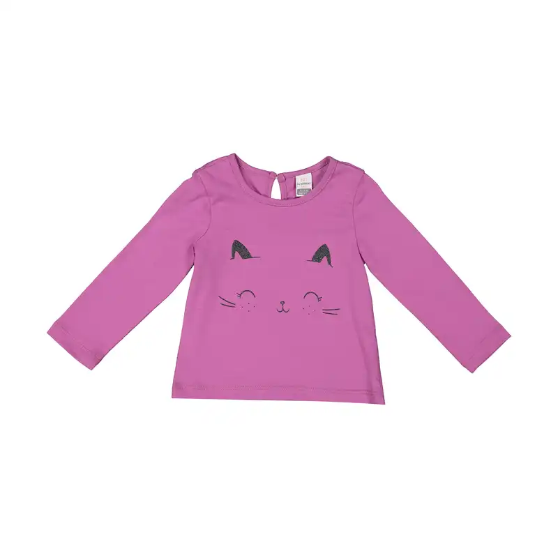 تی شرت نوزادی دخترانه ال سی وایکیکی مدل 1S68753Z1-CRF-L.FUSHIA