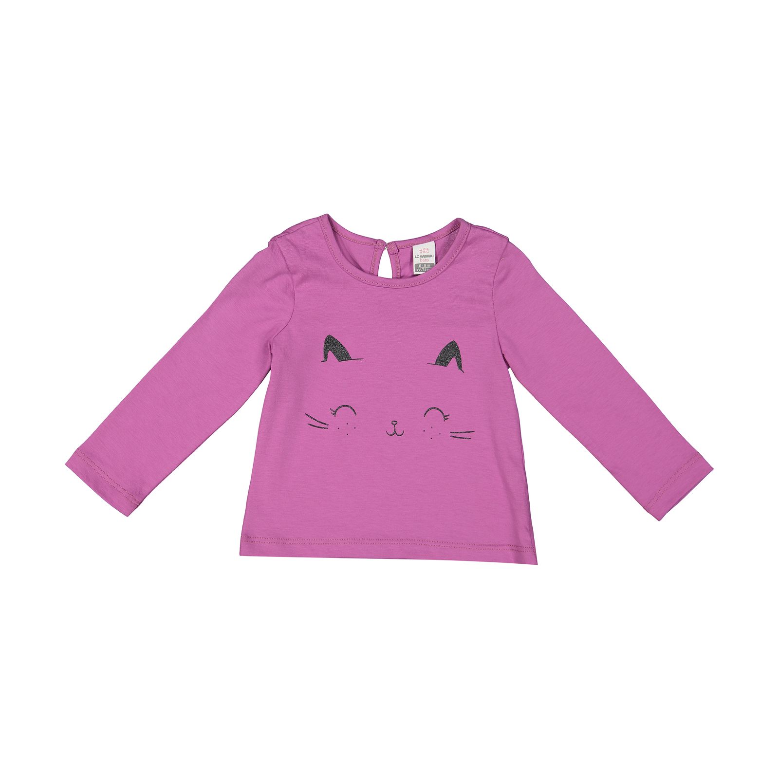 تی شرت نوزادی دخترانه ال سی وایکیکی مدل 1S68753Z1-CRF-L.FUSHIA -  - 1