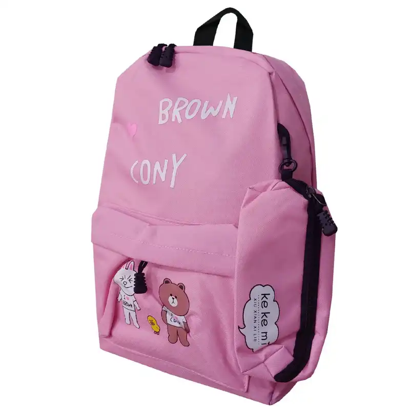 کوله پشتی مدل Brown Cony کد 9 به همراه جامدادی