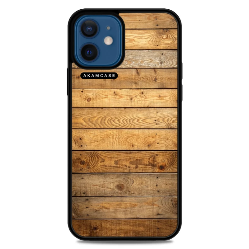 کاور آکام مدل AMC-WA12M-WOOD-22 مناسب برای گوشی موبایل اپل iPhone 12 Mini