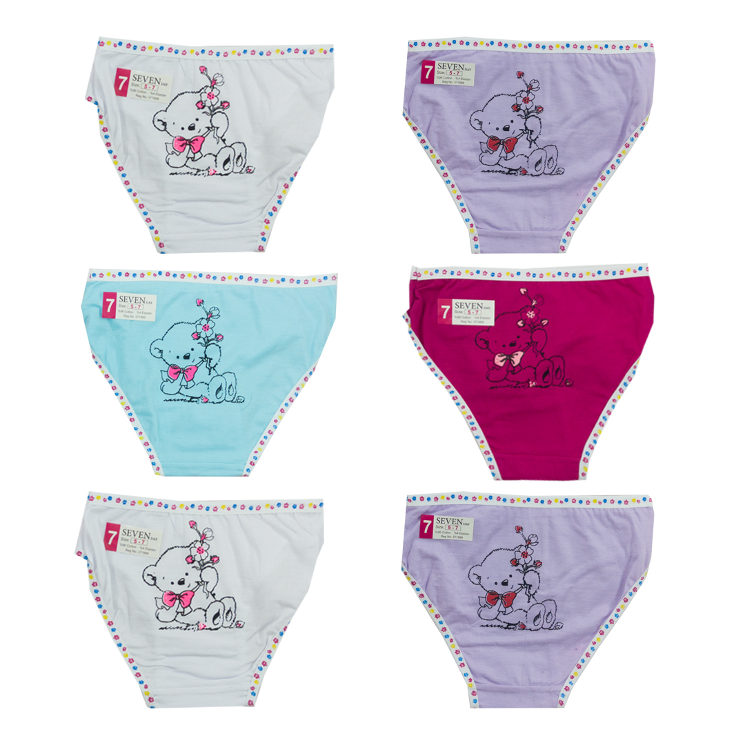 شورت دخترانه مدل 6567 بسته 6 عددی