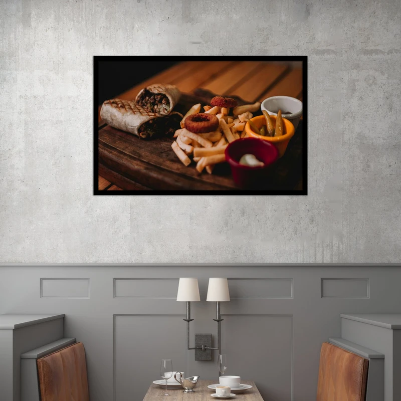 تابلو بکلیت طرح غذا و فست فود مدل B-bu2582