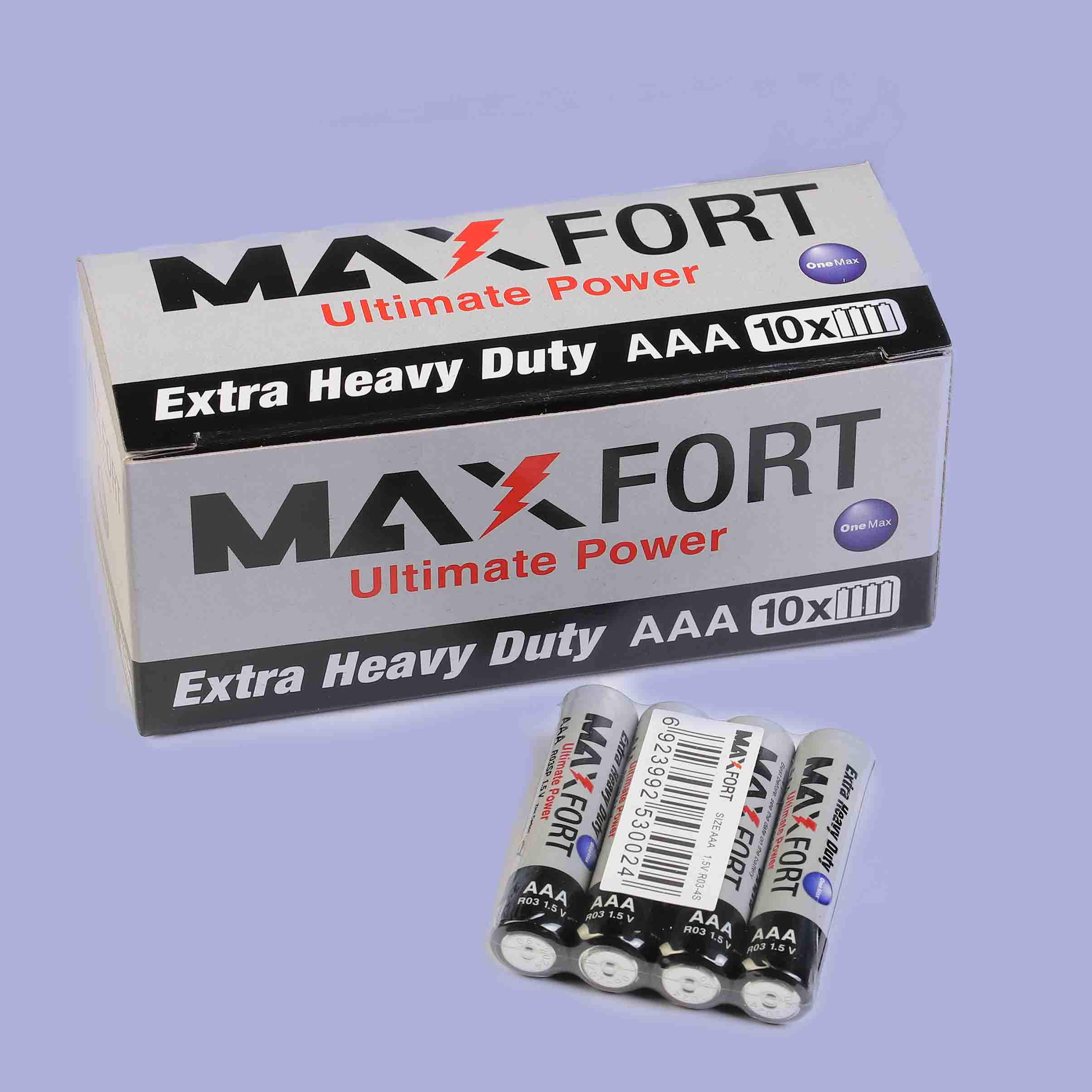 باتری نیم قلمی مکس فورت مدل Ultimate Power AAA بسته 40 عددی