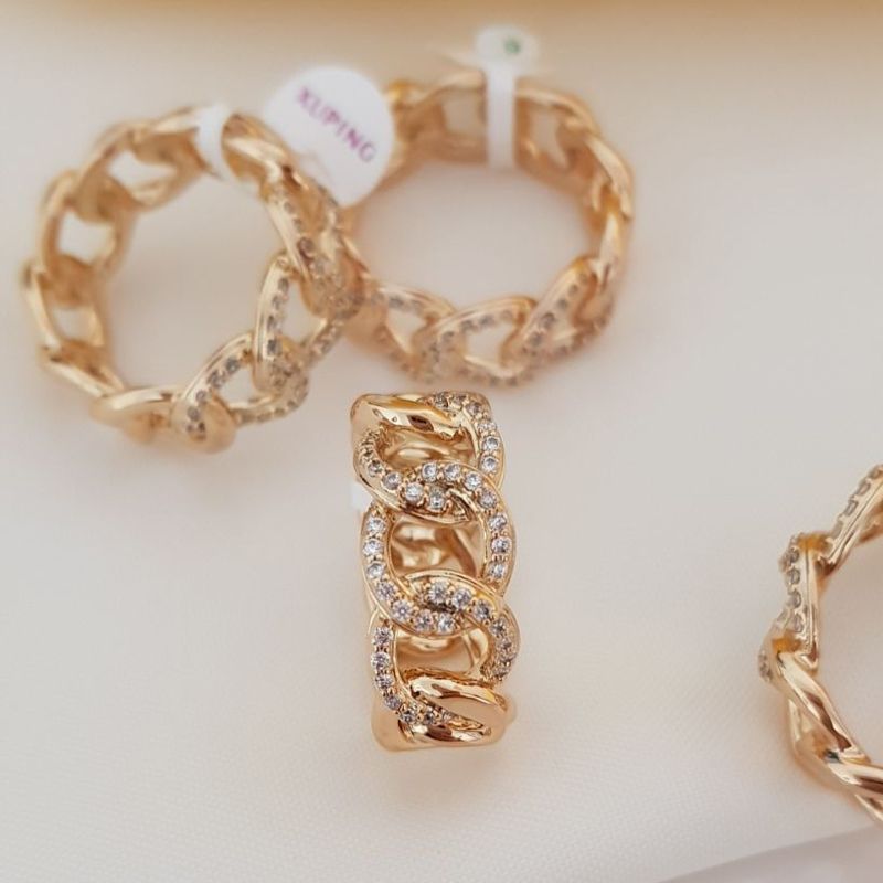 انگشتر زنانه ژوپینگ مدل نگینی 3486 -  - 11