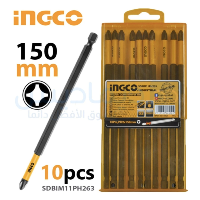 سری پیچ گوشتی یکسر چهارسو اینکو   مدل SDBIM11PH263 سایز  15 سانتی متر