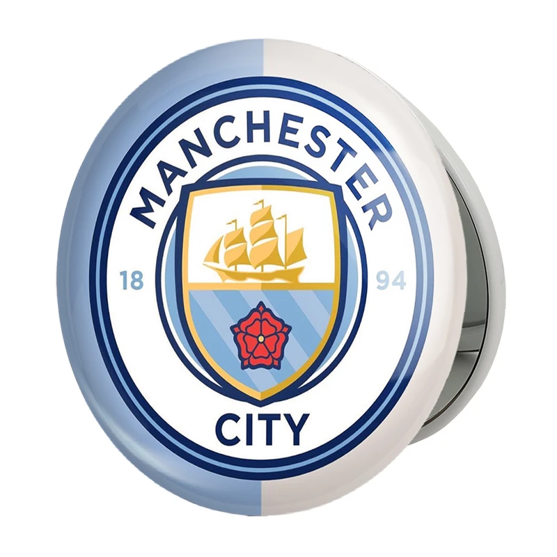 آینه جیبی خندالو طرح باشگاه منچستر سیتی مدل تاشو کد 26768 
