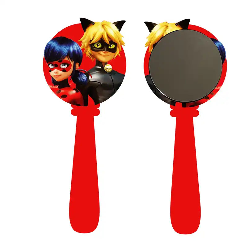 آینه آرایشی مدل دختر کفشدوزکی و پسر گربه ای