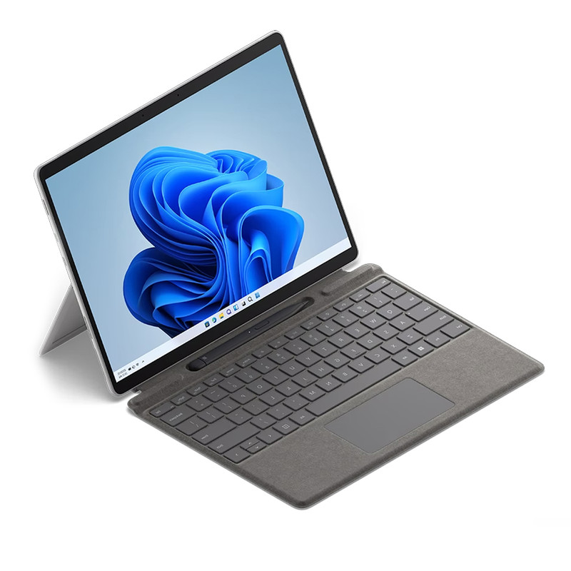 تبلت 13 اینچی مایکروسافت مدل Surface Pro 8-Core i7 ظرفیت 1 ترابایت و رم 16 گیگابایت به همراه کیبورد Surface Pro Copilot و قلم Slim Pen 2