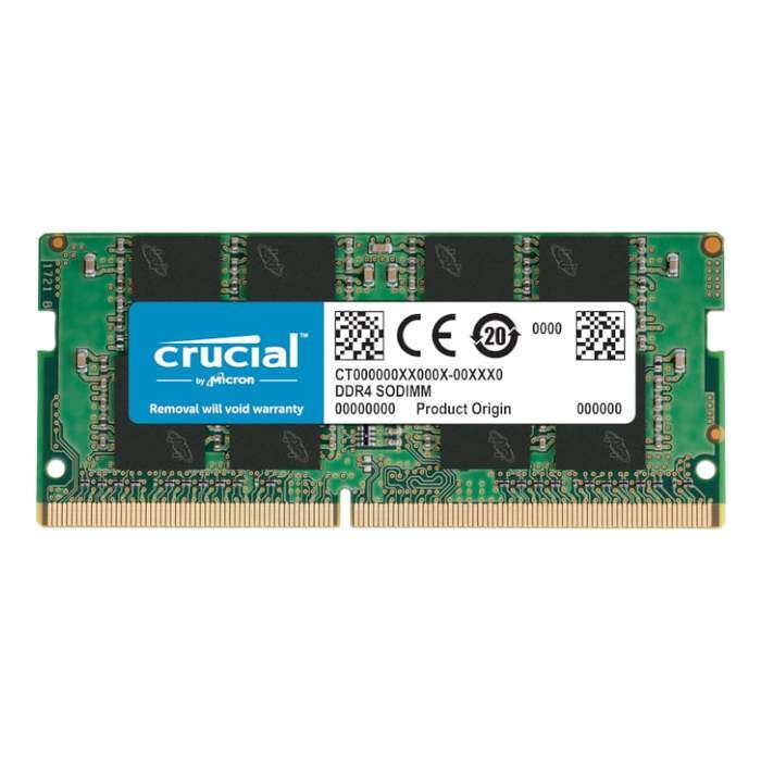 رم لپ تاپ DDR4 گیمینگ 3200 مگاهرتز CL22 کروشیال مدل CT16 2Rx8 DualRank ظرفیت 16 گیگابایت