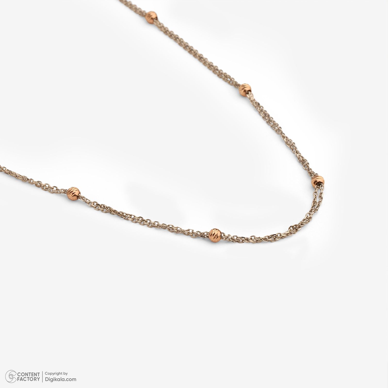 گردنبند طلا 18 عیار زنانه با زنجیر البرنادو وی گالری مدل NC2263 -  - 8