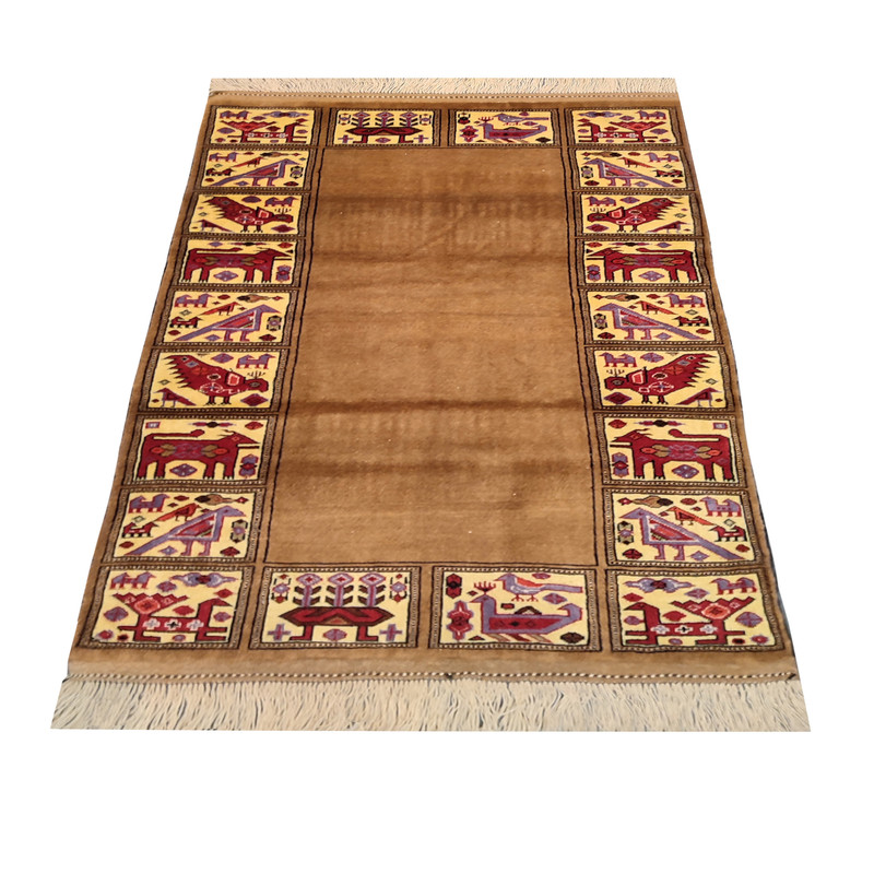 فرش دستبافت یک متری طرح کف ساده کد AA496