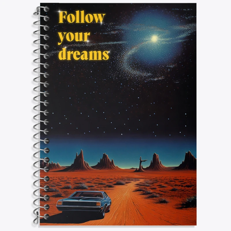 دفتر نت موسیقی 50 برگ خندالو طرح Follow Your Dreams کد N2382