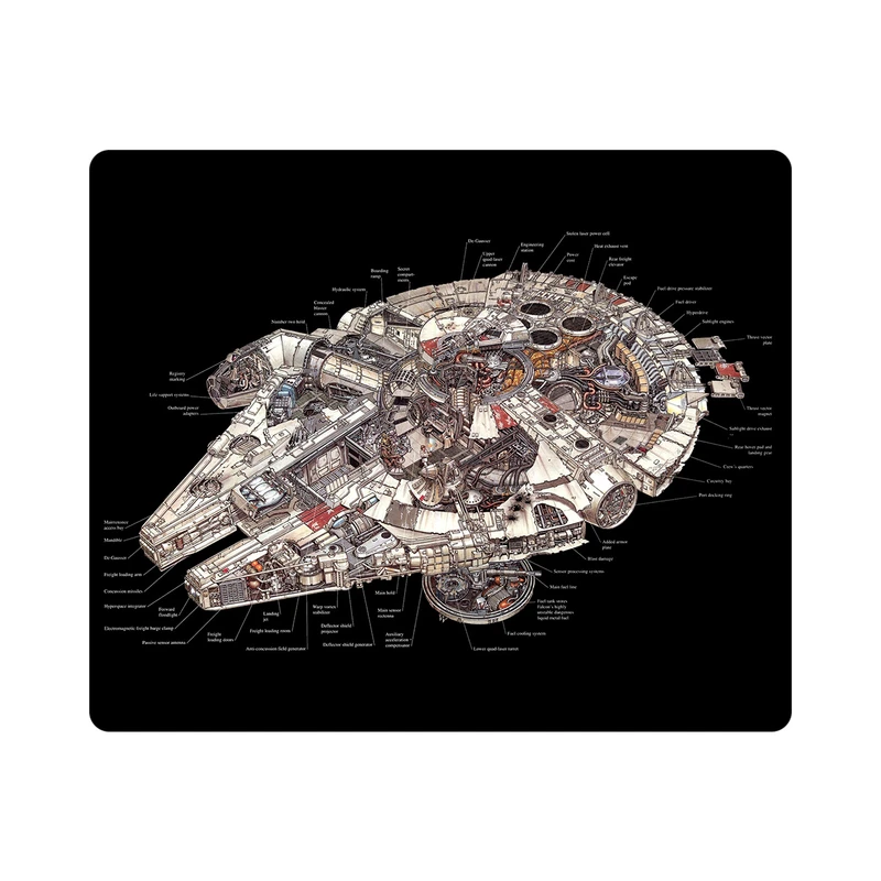 ماوس پد هومرو مدل MP1504-SIZE2437 طرح جنگ ستارگان