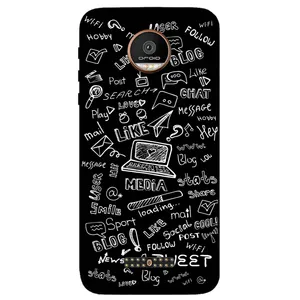 Megafone Social Media 1898 Cover For Motorola Moto Z Force