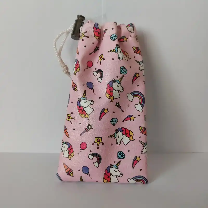 کیف عینک مدل اسب تک شاخ رنگ صورتی