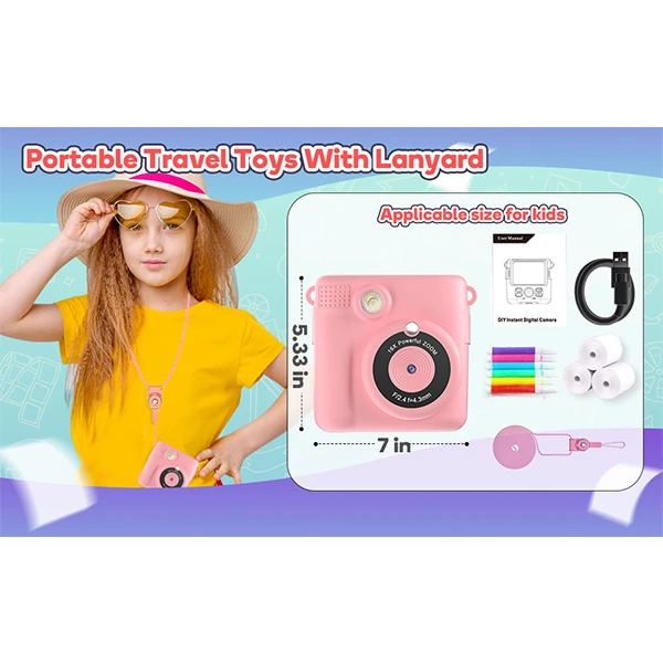 دوربین دیجیتال مدل HD 1080P 8MP 16X Instant Print Camera عکس شماره 13