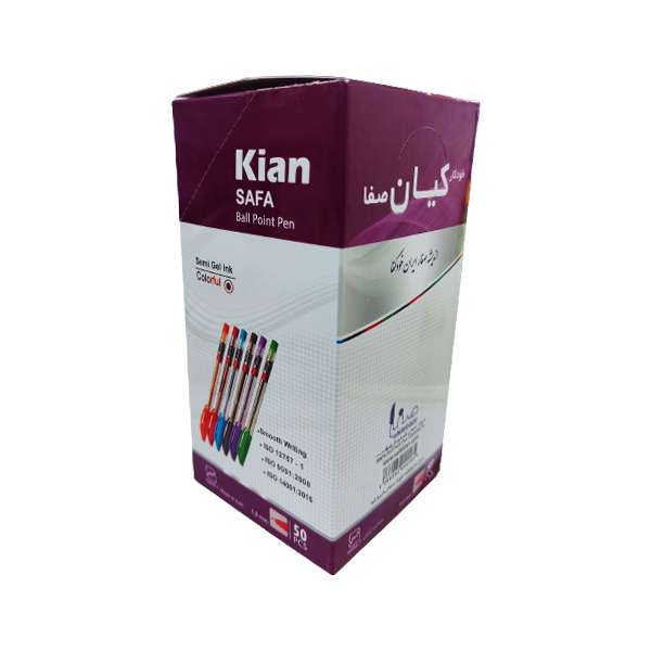 خودکار کیان مدل صفا رنگی بسته 50 عددی