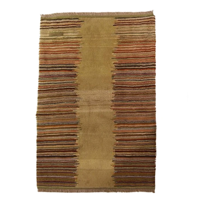 گبه فرش دستباف یک ونیم متری مدل بافت قشقای شیراز کد NKP.Z.N/22