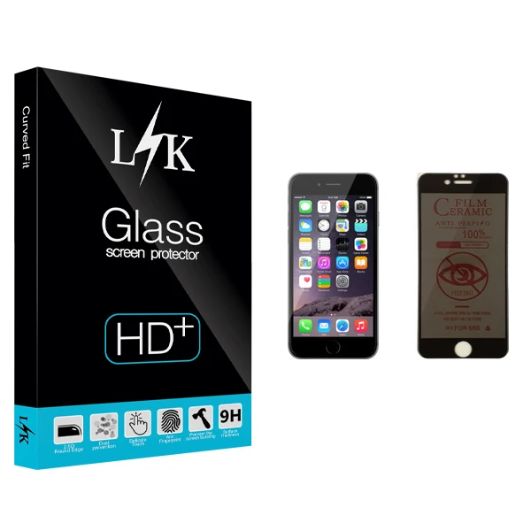محافظ صفحه نمایش حریم شخصی ال کی مدل +HD مناسب برای گوشی موبایل اپل iPhone 6s