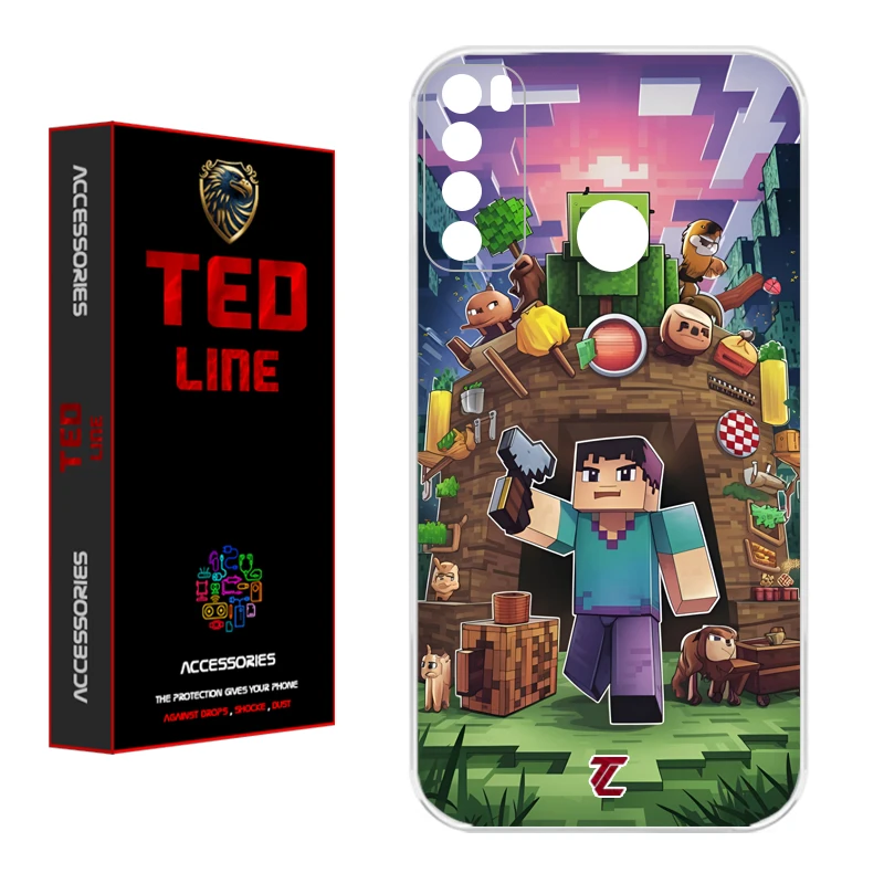 کاور تدلاین طرح ماینکرفت کد 1193 مناسب برای گوشی موبایل شیائومی Redmi Note 8