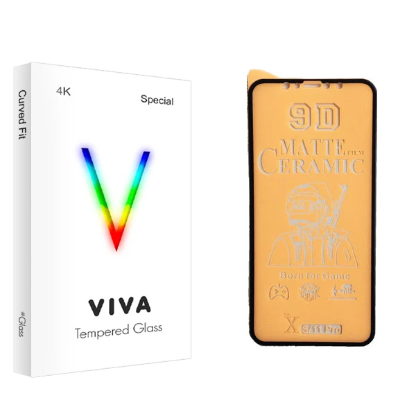 محافظ صفحه نمایش 9D ویوا مدل 4K مناسب برای گوشی موبایل اپل iphone Xs/ 11 pro