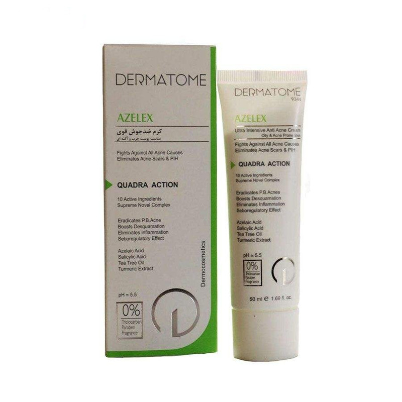 کرم ضد جوش درماتوم مدل آزلکس حجم 50 میلی لیتر حجم