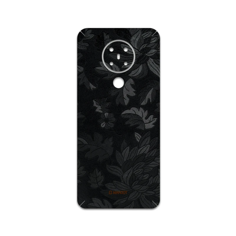 برچسب پوششی ماهوت مدل Black-Wildflower مناسب برای گوشی موبایل نوکیا 5.3