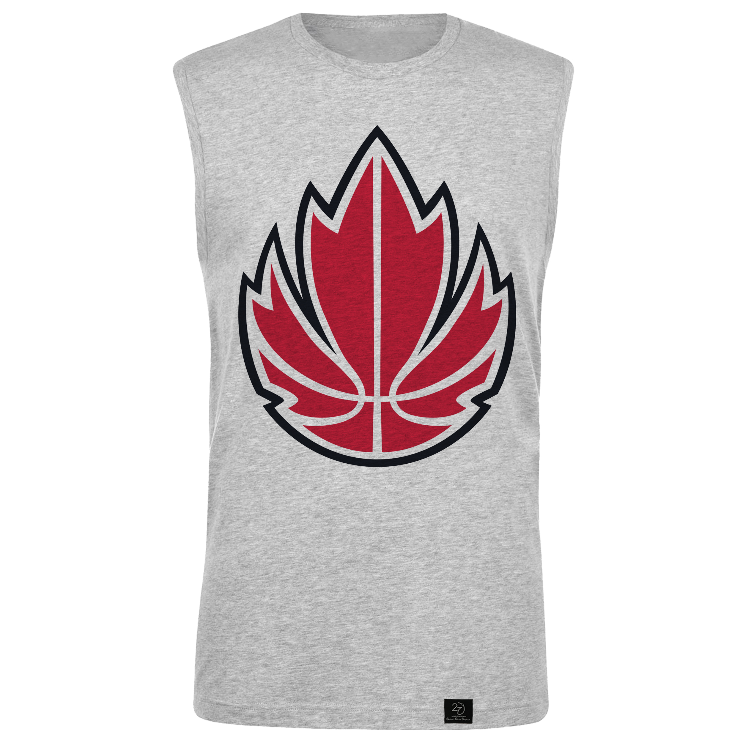 تاپ مردانه 27 مدل Canada Basketball کد AL11 رنگ طوسی