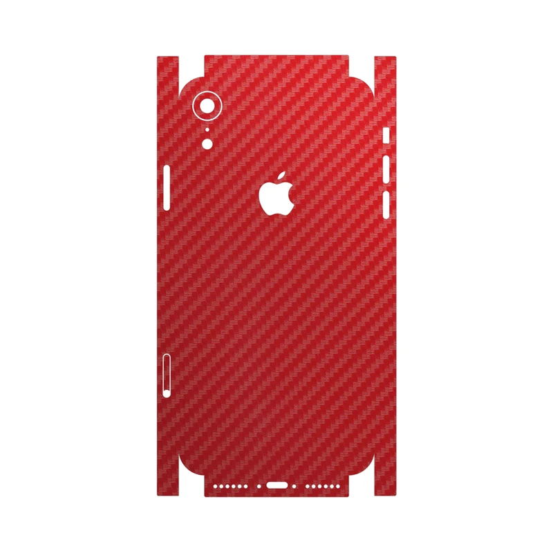 برچسب پوششی ماهوت مدل Red-Fiber-FullSkin مناسب برای گوشی موبایل اپل iPhone Xr