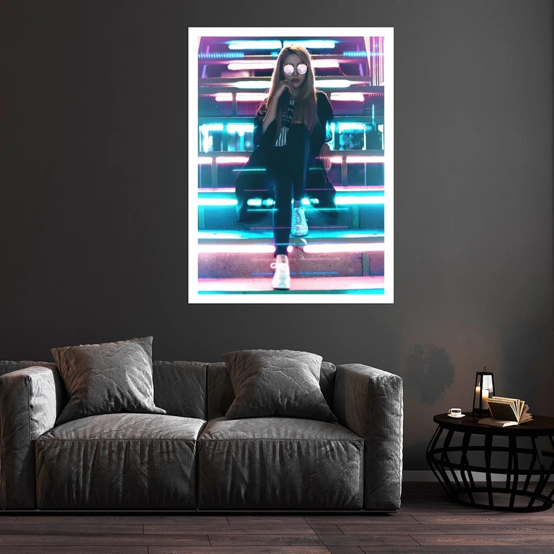 تابلو بکلیت طرح عکاسی هنری مدلینگ مدل قاب شاسی W-S7878