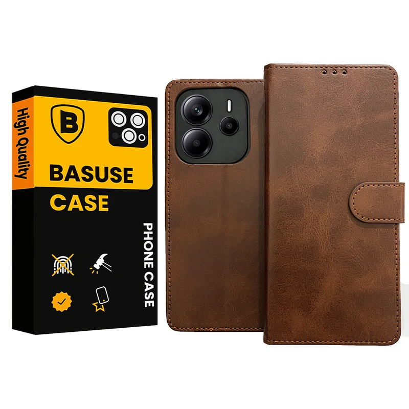 کیف کلاسوری باسئوس طرح Magneti کد M004 مناسب برای گوشی موبایل شیائومی Redmi Note 14 4G