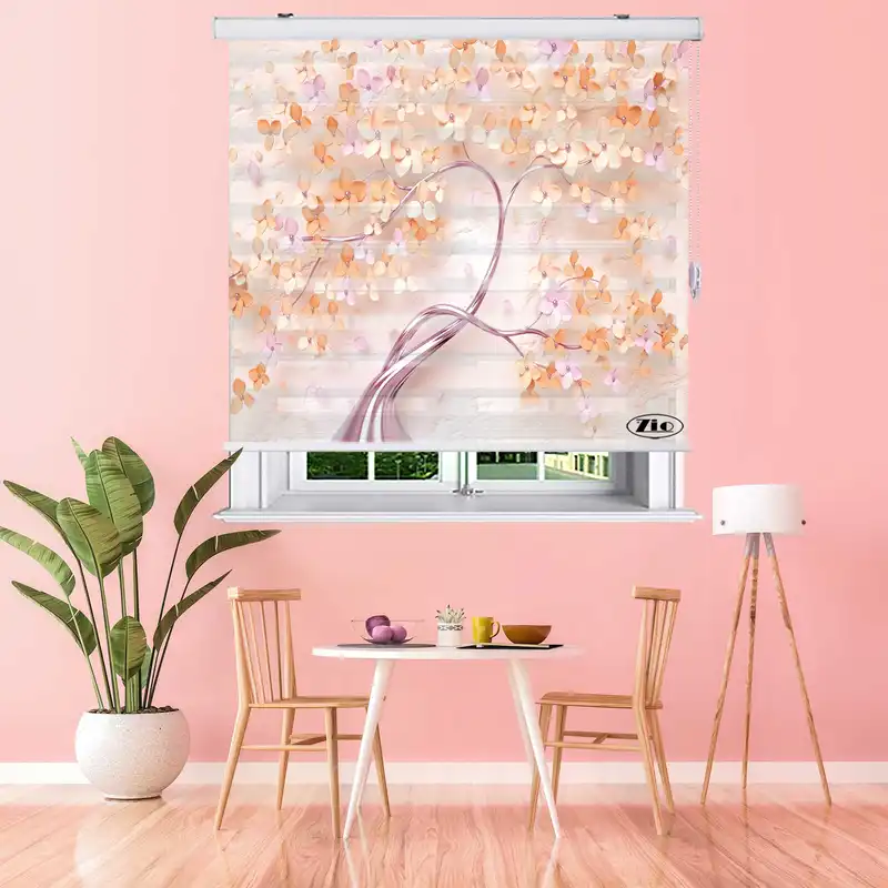 پرده زبرا زیو مدل 3D1349 سایز 150x150 سانتی متر