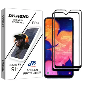 JF Diamond glass Screen Protector For Samsung Galaxy A20 Pack Of 2