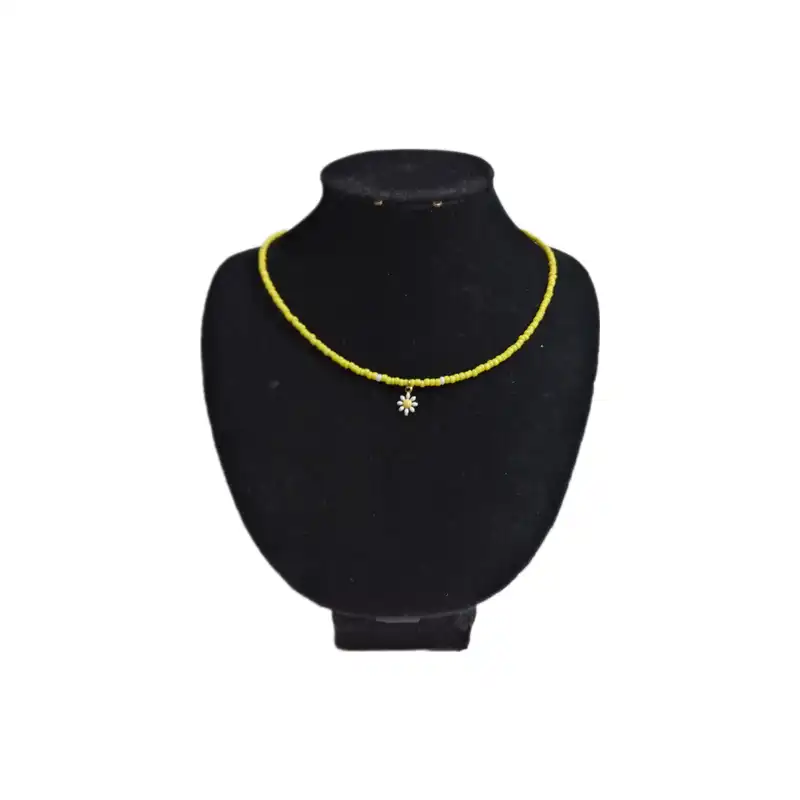 گردنبند زنانه مدل منجوق بابونه