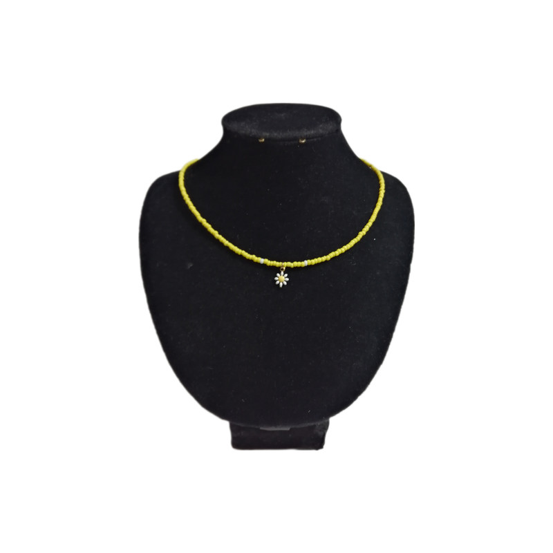 گردنبند زنانه مدل منجوق بابونه گردنبند زنانه مدل منجوق بابونه