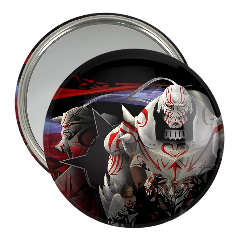 آینه جیبی خندالو مدل آلفونس الریک انیمه کیمیاگر تمام فلزی  کد 12669